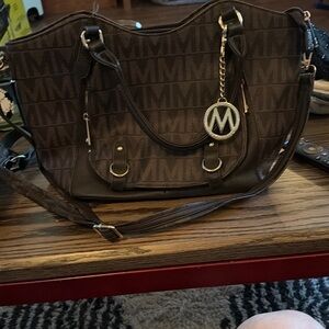 Brown M-Logo Women's Bag